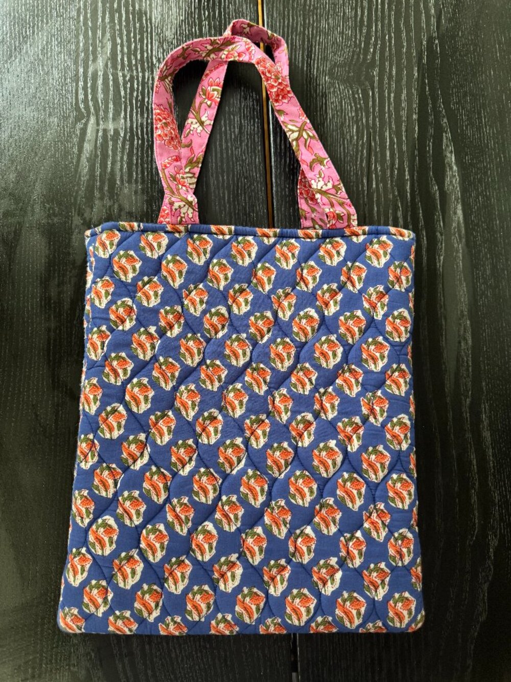 ZARA Quilted Tote Bag – Bohemian Pattern – Statement Shoulder Bag